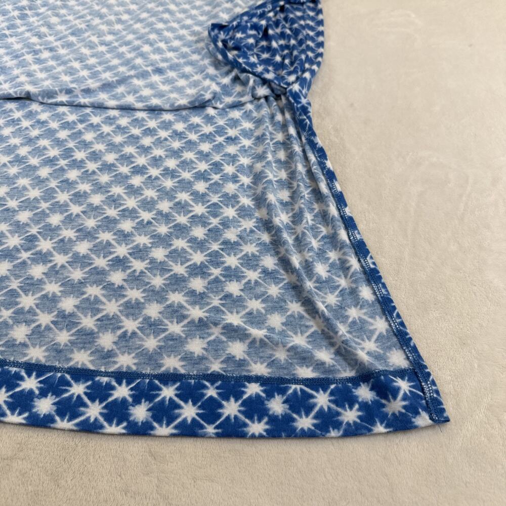 Koolaburra By Ugg Blue & White Tie-Dye Stars Sleeveless Maxi Dress Size Large - Picture 5 of 11